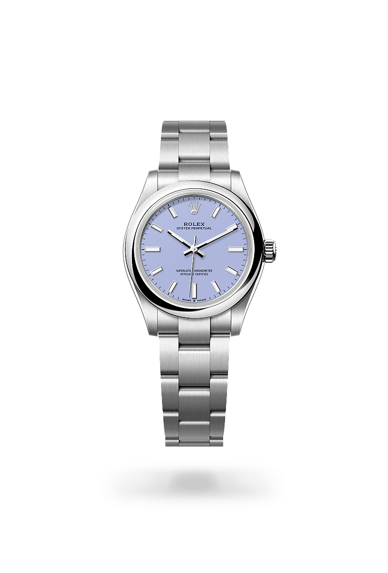Rolex oyster perpetual in Oystersteel, M277200-0014* - Watches of Switzerland